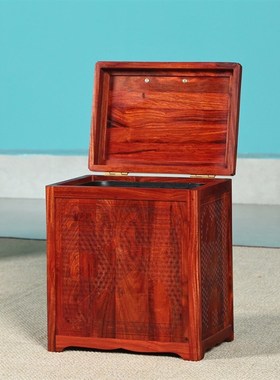 非洲小叶紫檀环保垃圾桶红木配红木家具茶桌