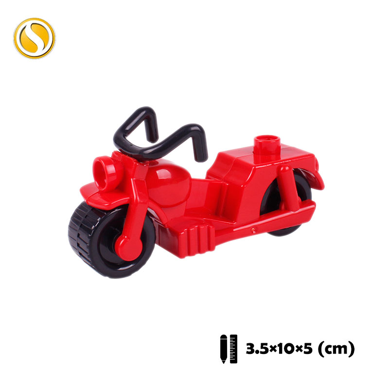 速发Trailer Car Motorcycle Boat Big Building Blocks Collocat - 图2