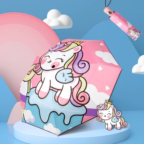 Автоматический мультяшный зонтик для мальчиков для школьников, полностью автоматический, подходит для подростков