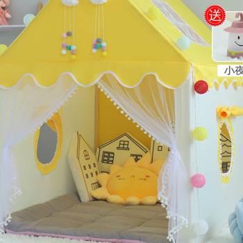 高档帐房篷e室内儿童公主游小戏屋家用宝宝女城堡玩孩具屋子床 - 图1