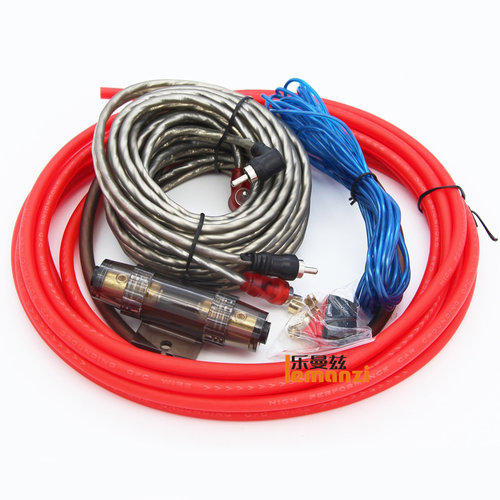 8GA汽车音响低音炮功放套线电源正负极搭铁线音频线控制线保险胆 - 图0