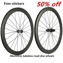 700C Carbon Fiber Highway Disc Brakes Wheel Set 38 50mm Road Wheel Group Bike Fat Ring Wheel Group Vacuum Unity