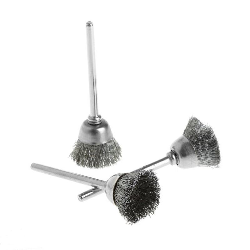 速发3Pcs/set Steel Wire Wheel Brush Head Abrasive Deburring - 图0