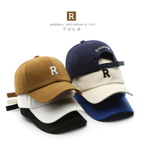 2022 new pure cotton letter embroidery baseball cap female bend eatery Korean version Jane about 100 hitch casual soft top duck tongue cap man