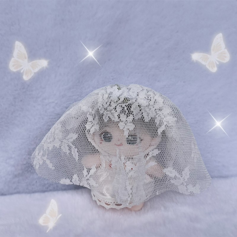 现货娃衣10cm棉花娃娃海星体正常体衣服婚N纱礼服裙子公仔玩偶换 - 图1