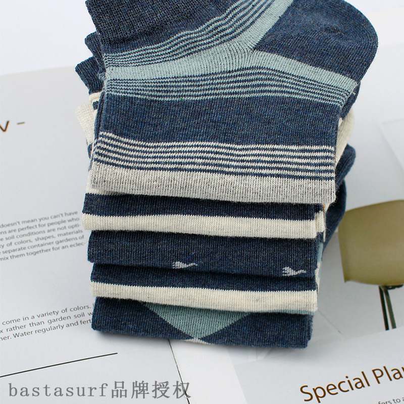 推荐Spring and summer cotton socks men's ship socks leisure-图2