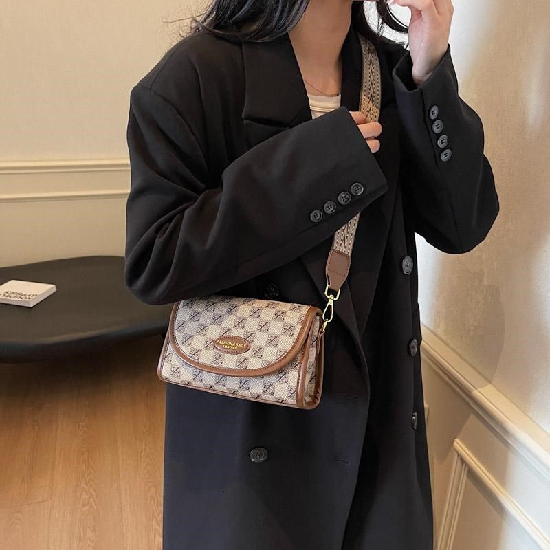 高级感小众包包女包2024新款秋冬百搭女士单肩斜挎包老花时尚小包,淘宝优惠券,粉丝福利购,淘宝优惠卷