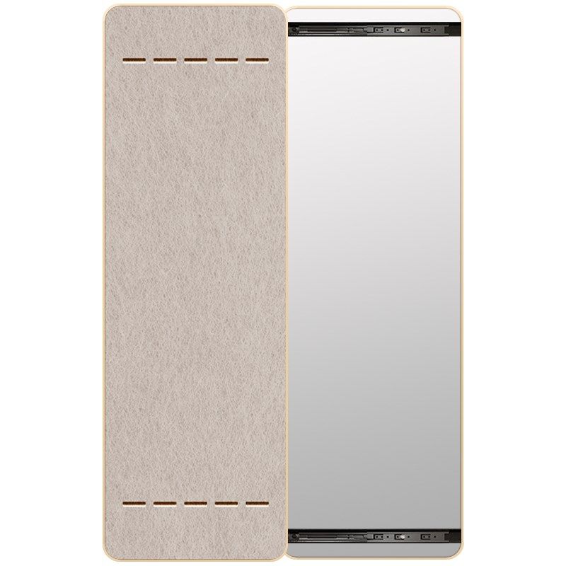 diy毛毡板隐藏式推拉全身镜软木板隐形穿衣镜暗藏挂墙镜子奶油风,淘宝优惠券,粉丝福利购,淘宝优惠卷