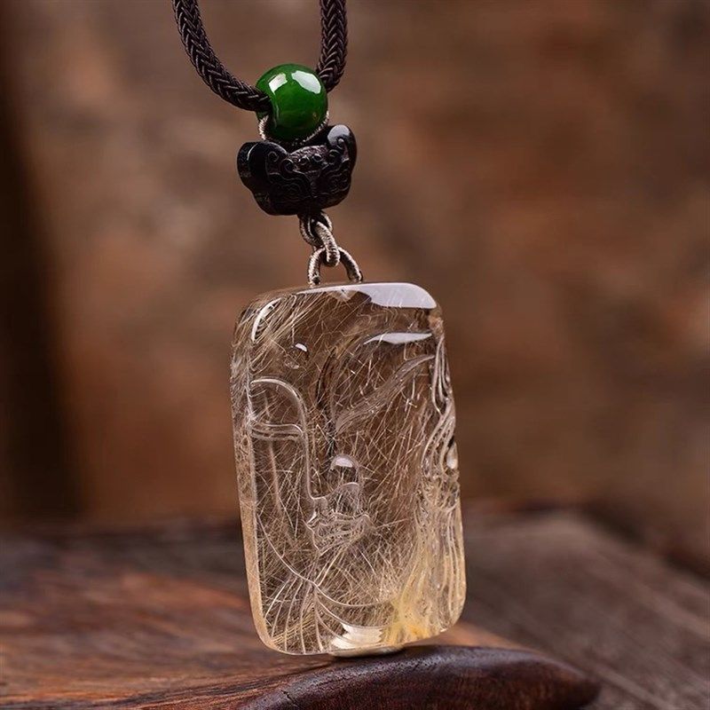 黄水晶吊坠发晶吊坠幽灵吊坠粉晶吊坠白水晶一物一图挂件挂坠,淘宝优惠券,粉丝福利购,淘宝优惠卷