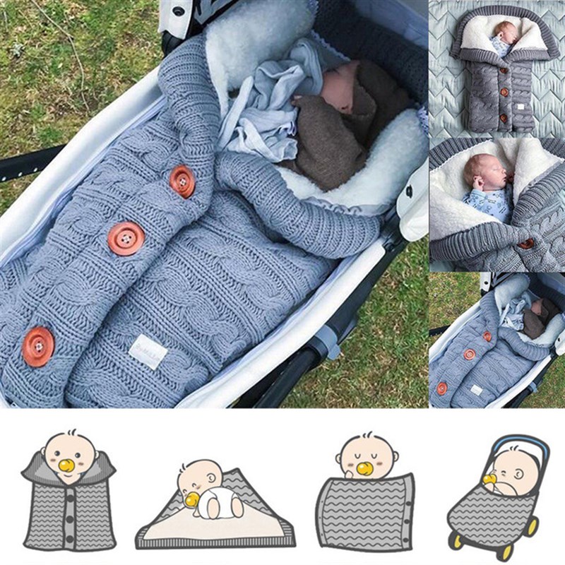 推荐Warm Baby Sleeping Bag Envelope Winter Kid Sleepsack Foo - 图0