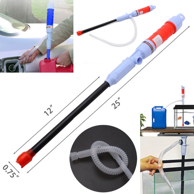 Oil Gasoline Transfer Hand Pump Sucker Manual Siphon Suctio - 图0