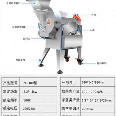 新品切菜机多自动商用食堂大韭全功能切菜机切丝切片切丁葱花蒜品 - 图1