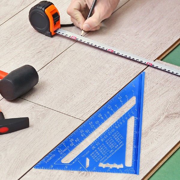 7 inach Metric Aluminum AlloyeTriangle Angl Ruler-图2