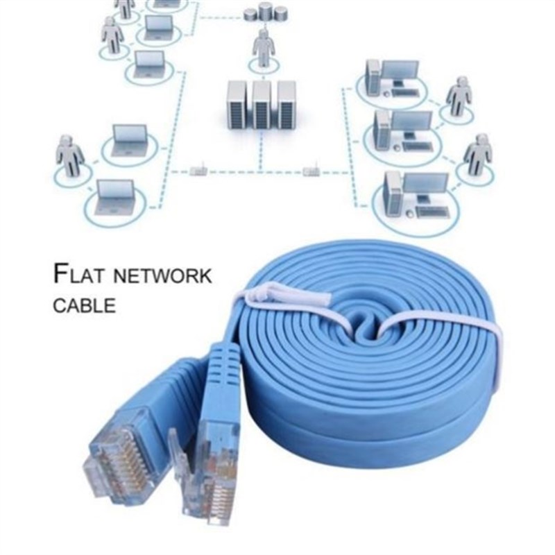 极速cat6 flat ethernet cable rj45 lan cable network patch co - 图1