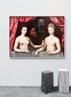 小众人物床头壁画沙发背景墙挂画复古艺术餐厅卧室客厅书房装饰画