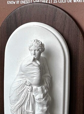 胡桃木实木书立创意人像书档摆件法式书靠卧室书房玄关客厅软装饰