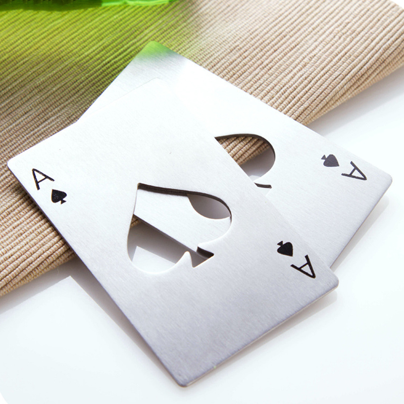 网红Spade A Card Bottle Opener Creative Playing Card Shape S - 图0