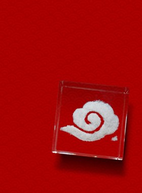 云立方云朵摆件水晶立方体云彩桌面家居饰品 男女朋友女生节礼物