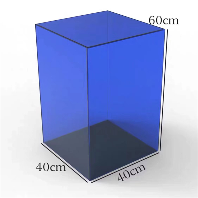 亚克力展示盒彩色透明板方柱圆柱置物架陈列装饰中岛台收纳盒定制 - 图3