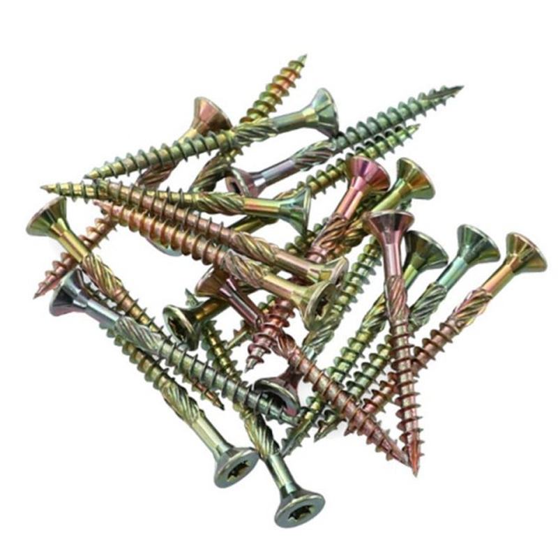 100PCS 4.5Xh60MM Galvanized C1022A Woodworking Screw T25 Tor - 图0