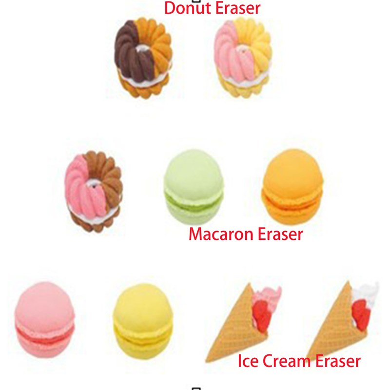 推荐1Pc Animal Eraser School Office Supplies Donut Dessert - 图2