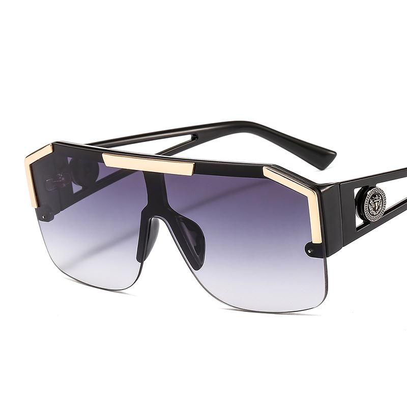 推荐ZLY 2020 New Shield Sunglasses Men Women Fashion Color L-图2