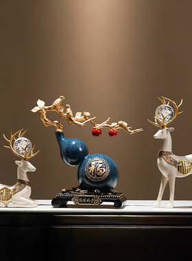 新中式葫芦玄关摆件家居客厅装饰品电视柜酒柜禅意中国风新居礼品