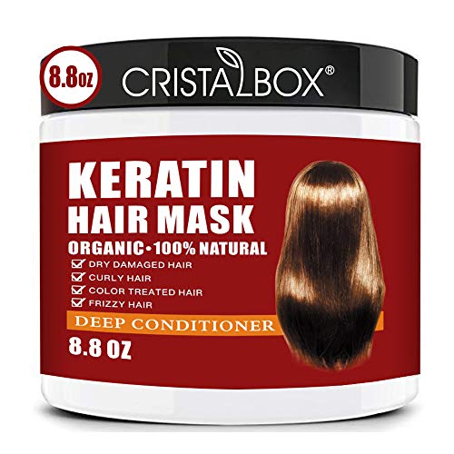 速发CRISTALBOX Keratin Hair Mask Deep Repair Damage Hair Roo - 图0