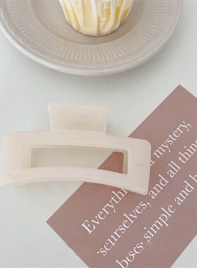 小众高货Vintage Hair Clips for Women Simple Claw Clip Blue F