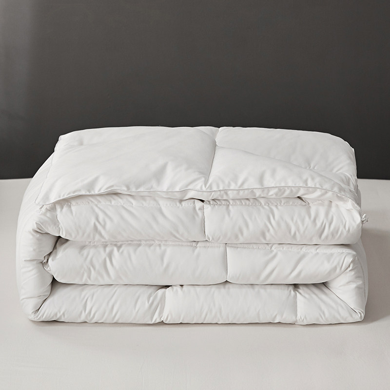 白色春秋被子 羽丝棉被芯蓬松单人被褥 1.5m绗缝固定冬被双人2m床,淘宝优惠券,粉丝福利购,淘宝优惠卷