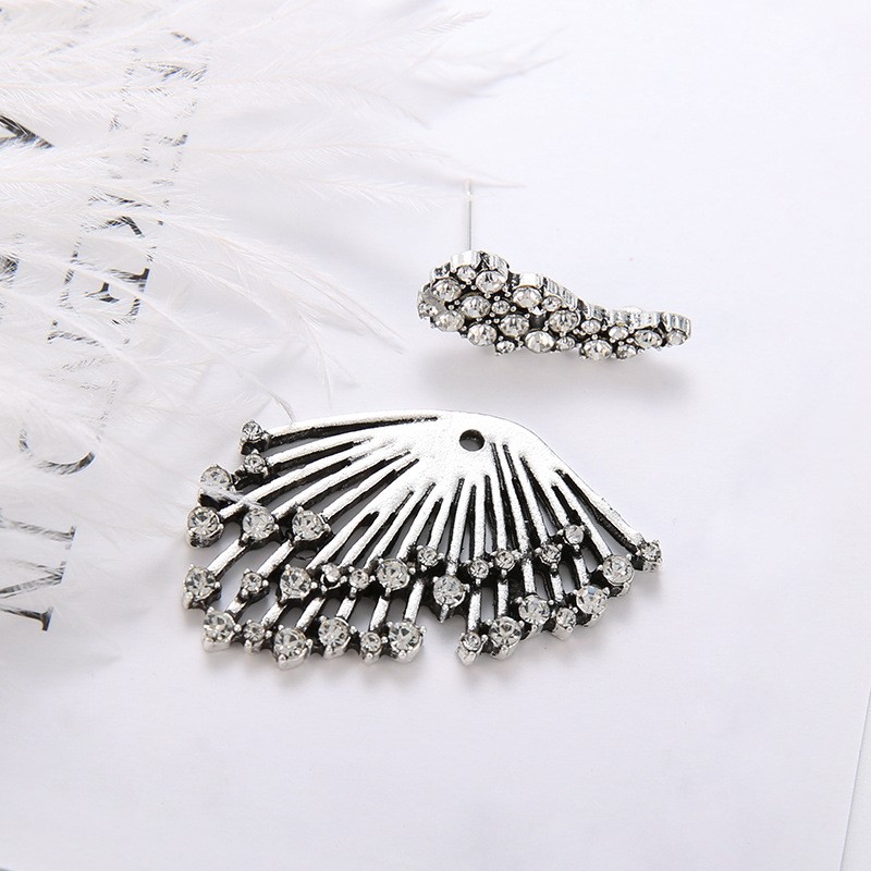 新品欧美 Bohemian crystal vintage fashion full diamond earri - 图3