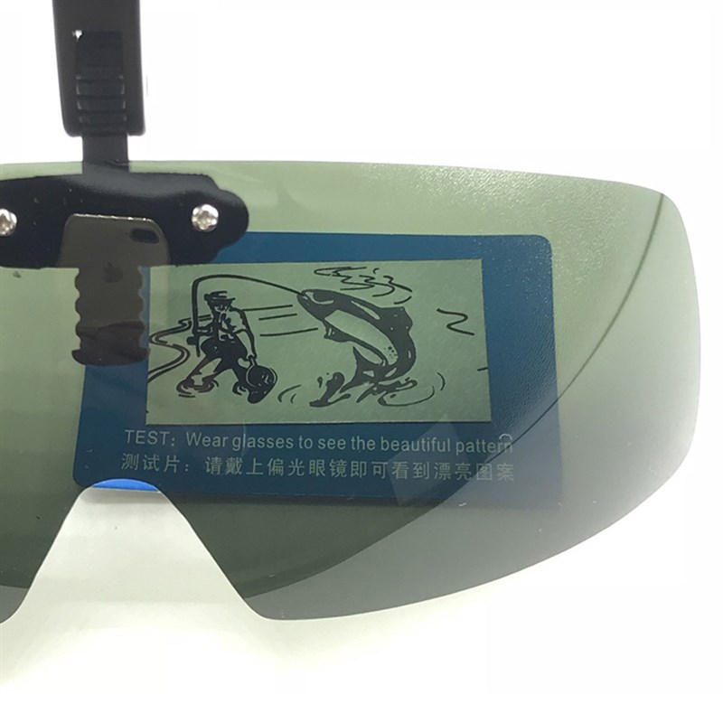 Pooaarized Fishing  UV40H Glasses 0at Visors Splrt Clips Cap - 图0