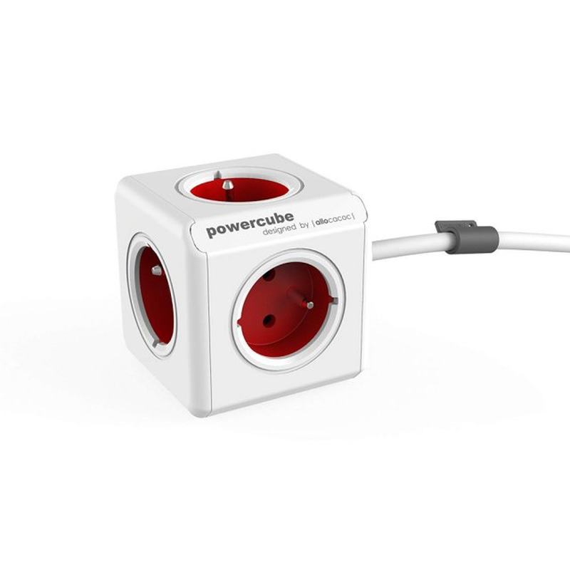 速发Extended PowerCube Socket EU DE Plug 5 Outlets Adapter w - 图2