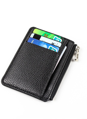热销Slim Wallet Purse PU Leather Women Men Card Holder Unise