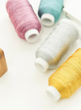 苏苏姐家金线勾针编织金丝线手z工diy钩针手编线包包玩偶毛线团