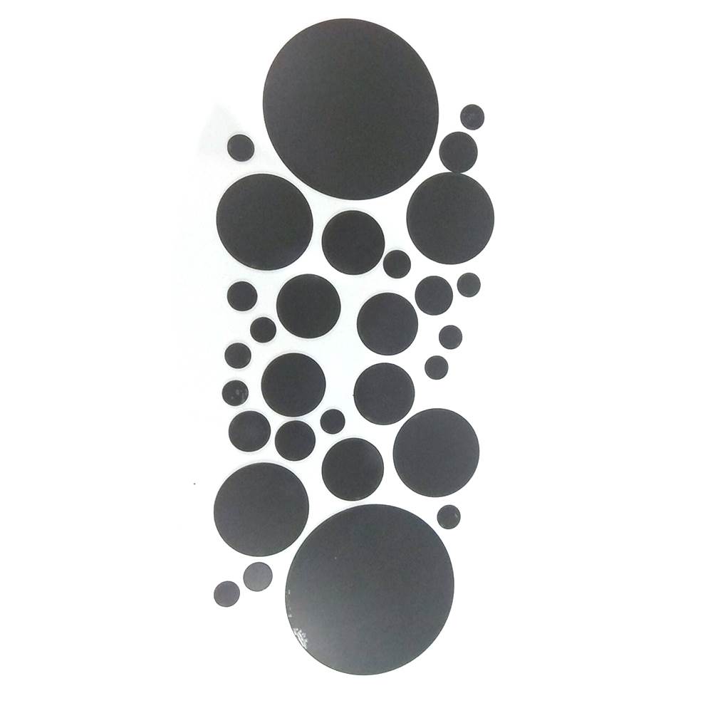 速发0Pcs D Mirror Round Removable Self Adhesive Wall Sticker - 图2