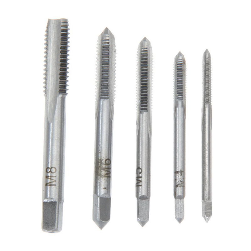 推荐5pcs Hss Machine Screw Thread Metric Plug Tap Screw Taps-图0