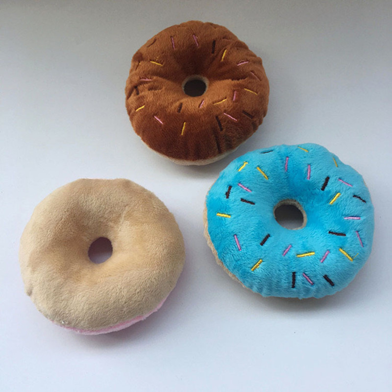 极速Pet Toys Soft Dog Donuts Plush Pet for Dogs Chew Cute Pu - 图3