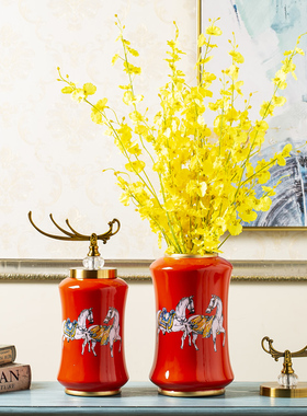 欧式美式马陶瓷装饰摆饰家居饰品客厅玄关饰品电视柜酒柜装饰现货