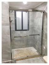 Customize a typeface 304 stainless steel shower partition shower room tempered glass bathroom Screen Ramen