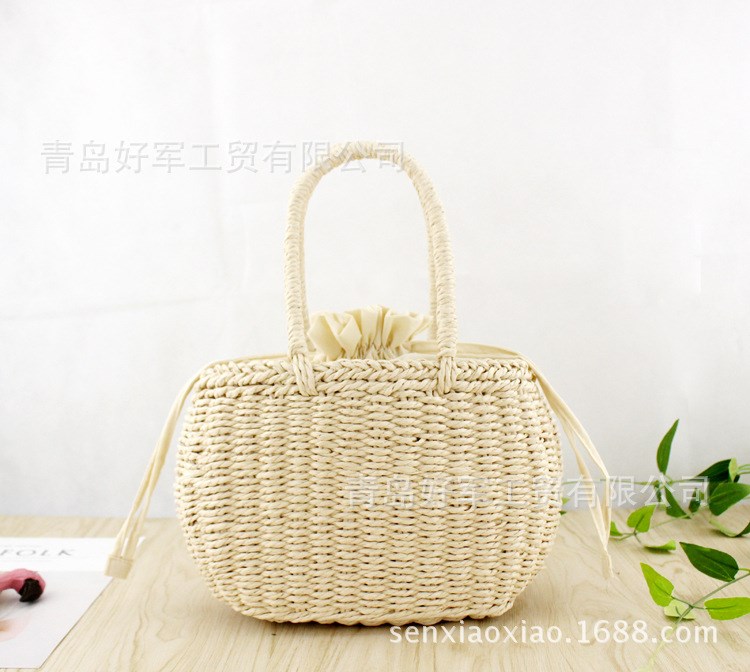 推荐Priced twine tied straw bag fashion handbag sen leisure - 图2