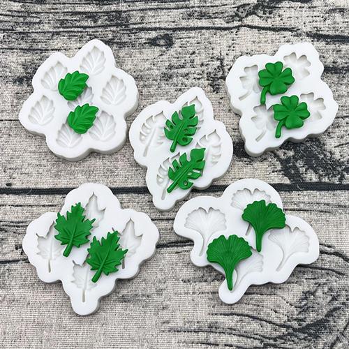 推荐Palm Ginkgo Maple Monstera ciosa Leaves Silicone Sugarcr - 图2