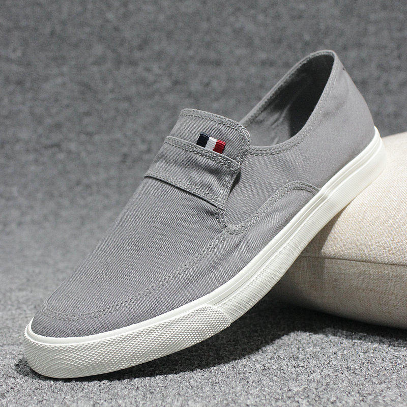 懒人鞋男一脚蹬布鞋春夏透气帆布鞋男韩版百搭休闲白布鞋男小白鞋,淘宝优惠券,粉丝福利购,淘宝优惠卷