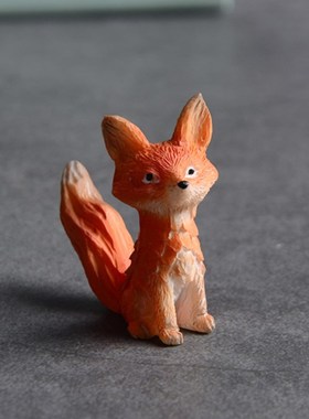治愈系小摆件公仔生日礼物小王子的玫瑰花狐狸可爱桌面情人圣诞节