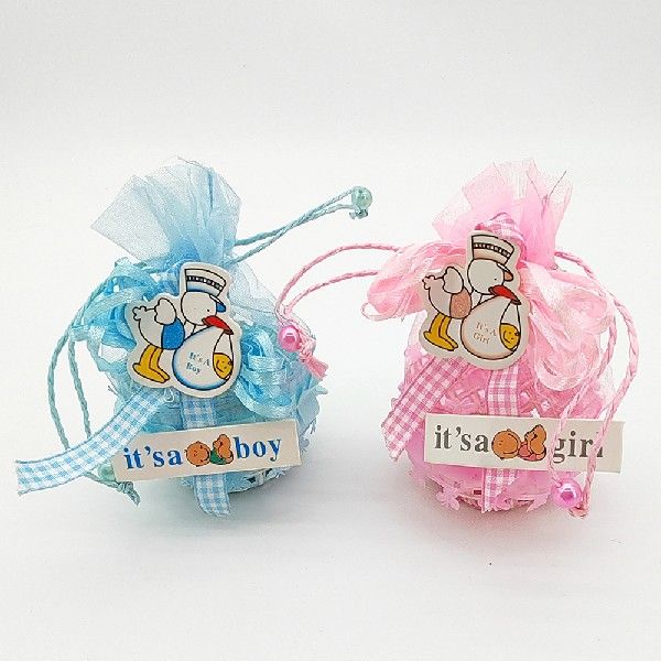 推荐1 PCS Creative Candy Box Lovely Baby Shower Paper Gift B-图3