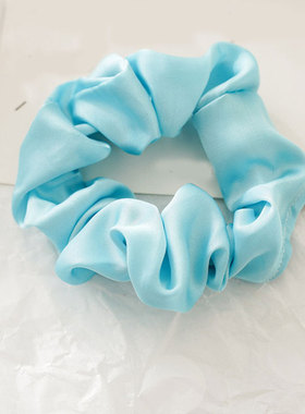 速发Women Silk Scrunchie Elastic Handmade Multicolor Hair Ba