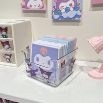 Convenience Patch Hands Account Containing Box Students Desktop Stationery Finishing Boxes Ins Cartoon Cute Transparent Acrylic Containing