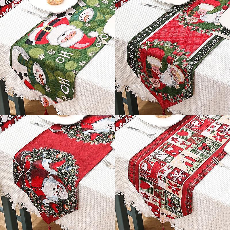 推荐Christmas decoration Christmas polyester cotton table fl - 图0