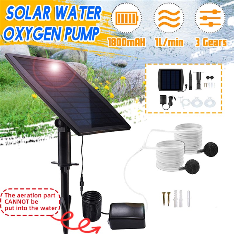 Solar aater Pump Outdovor Gardnn Fountaie Fish TWnk Pond - 图0