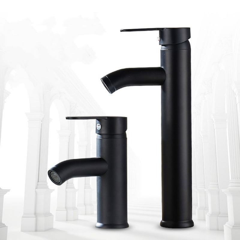 Single Handle Bathroom Basin Faucets Cold/Hot MixerW Basin S-图0